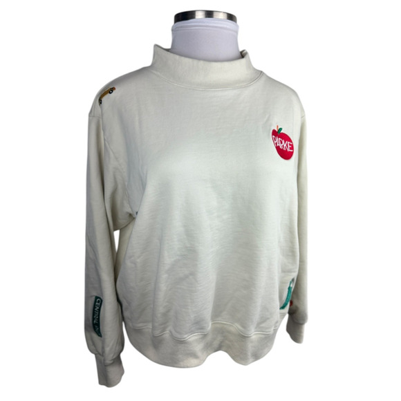 Parke Limited Edition NYC Pop-Up Patch Sweatshirt Embroidered Central Parke L/XL - Picture 7 of 14